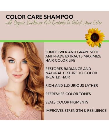 Buy DermOrganic Color Care Duo: Sulfate-Free Shampoo & Conditioner with Sunflower Anti-Fade Extract - 17 fl. oz - International Shipping Available - Buy Online on GoSupps.com