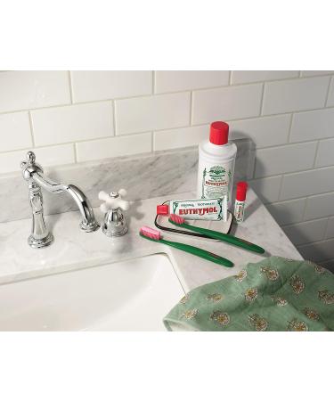 Euthymol Natural Fluoride-Free Strong Mint Toothpaste 3.7 oz - Plaque & Tartar Remover, Classic Pink Formula for Fresh Breath - Travel Size Aluminum Tube, 3.7 Ounce - Buy Online on GoSupps.com