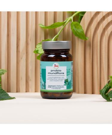 Probio Oral Flora - 90 Sucking Tablets for Fresh Breath & Oral Hygiene | Fight Bad Breath Naturally with Bacterial Cultures & Vitamin D3 - Buy Online on GoSupps.com