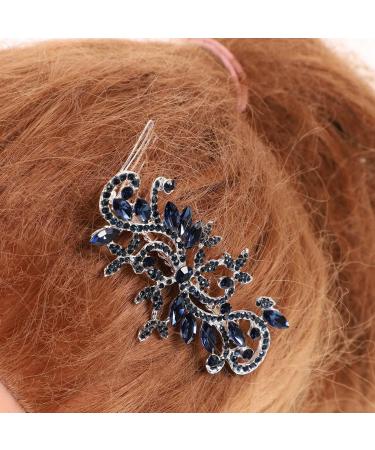 Luxshiny Rhinestone Bride Hair Comb Vintage Flower Side Hair Clip Bridal Hair Accessories for Women Girls Bridal - Buy Online on GoSupps.com