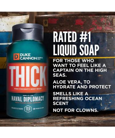 Duke Cannon Thick High-Viscosity Body Wash for Men - Naval Supremacy Scent - 17.5 Fl Oz - Buy Online on GoSupps.com