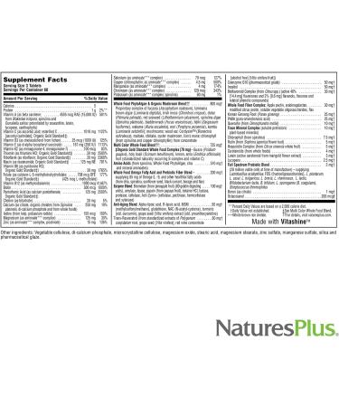 NaturesPlus Source of Life Gold Multivitamin - 180 Tablets | Vitamins D3, B12 & K2 | Blood, Bone & Immune Support | Vegetarian & Gluten Free - Buy Online on GoSupps.com