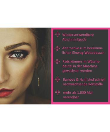 C4wrd Reusable Bamboo Hemp Makeup Removal Pads - Set of 10 Washable Up to 60 C - Buy Online on GoSupps.com