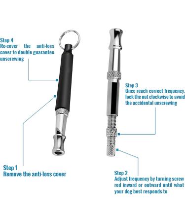 Lupo Dog Whistle - Stop Barking & Recall Training Tool for Dogs & Puppies | Ultrasound with Adjustable Frequency - Buy Online on GoSupps.com