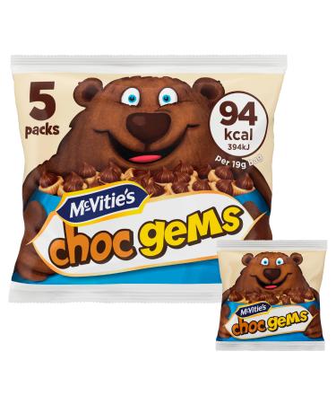 McVitie's Gemmes glacées au chocolat au lait, 5 x 19 g