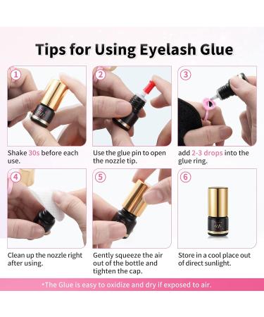 Volume Plus Eyelash Black Glue 0.1 Second Fast Drying for Individual Lash Extensions (5ml) - Buy Online on GoSupps.com