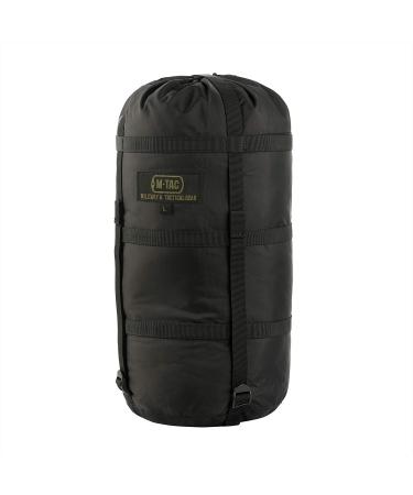 M-Tac Sleeping Bag Compression Stuff Sack Military Water Resistant Compression Bag Lightweight Nylon Compression Sack for Travel - 12L 24L 40L Black XL - 40 liters