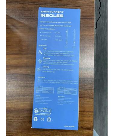 PCSSole Orthopedic Insoles for Heel Spur & Plantar Fasciitis | Comfort Insoles for Flat Feet | EU37-38 (24cm) - Perfect for Work Shoes & Everyday Use - Buy Online on GoSupps.com