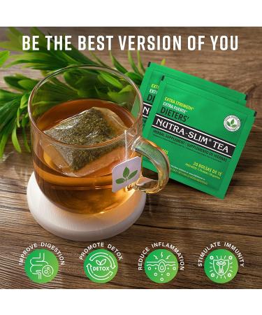 Triple Leaves Nutra-Slim Tea - Extra Strength Dieters Tea (20 Tea Bags) - Buy Online on GoSupps.com