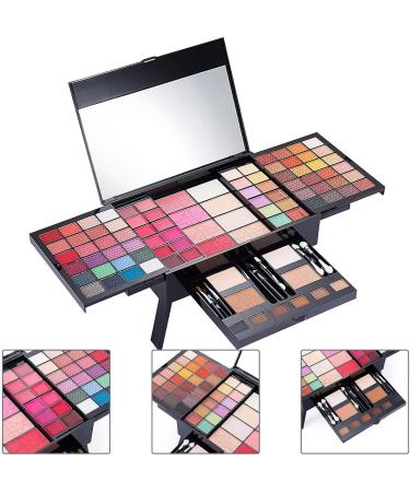 Professional Eyeshadow - Full Makeup 90 Colors Waterproof Eyeshadow - High Pigmentation Concealer Powder Face Blush - Buy Online on GoSupps.com