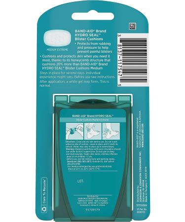 Band-Aid Hydro Seal Blister Cushion Bandages Medium, 5 ct - Waterproof Adhesive Pads - Buy Online on GoSupps.com