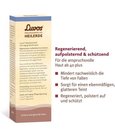 Luvos Healing Clay Anti-Age Serum Night Cream Intensive Care White 50 ml - Buy Online on GoSupps.com