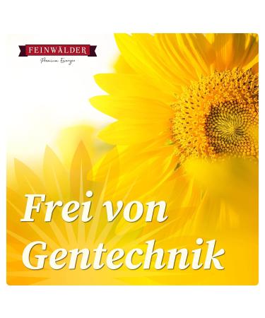 Feinw lder Premium Cold-Pressed Sunflower Oil 5L - Pure Unfiltered Additive-Free Cooking Oil with Mild Taste - Buy Online on GoSupps.com