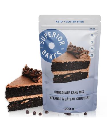 Superior Bakes Keto Chocolate Cake Mix. Gluten Friendly No Sugar Added. Only 2g Net Carb Per Serving.
