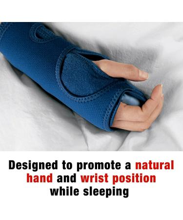 ACE Night Wrist Sleep Support | Adjustable Blue Brace for Carpal Tunnel Relief - Buy Online on GoSupps.com