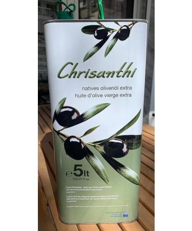 Chrisanthi Extra Virgin Olive Oil from Crete - Premium Quality Cold Extracted 5L Canister - Best International Shipping - Buy Online on GoSupps.com