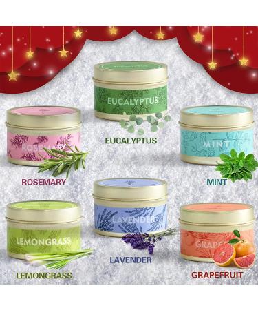 La Bellef e Scented Candles - Soy Wax Essential Oil Candles for Mom | Relaxing Spa & Yoga | Lemongrass, Rosemary, Grapefruit, Eucalyptus, Lavender, Mint - Perfect Birthday Gift for Women - Buy Online on GoSupps.com