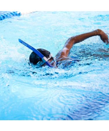 Kraken Aquatics Swim Snorkel - Adult Center Mount for Lap Swimming | Comfortable Silicone Mouthpiece | One-Way Purge Valve | Blue - Buy Online on GoSupps.com