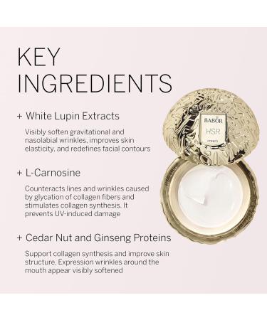 BABOR HSR Lifting Anti Wrinkle Cream Travel Anti Aging Night Cream Target Fine Lines & Wrinkles Vitamin E Increase Moisture & Radiance Daily Moisturizer for Smoother Skin 0.5 oz Travel Lifting Anti Wrinkle Cream - Buy Online on GoSupps.com