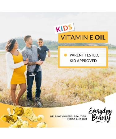 Organic Vitamin E Oil - Nourishing Baby Massage Oil for Dry Skin | Fragrance Free & All Natural | Lightweight Unscented Blend | 1 fl oz Glass Bottle with Dropper - Buy Online on GoSupps.com