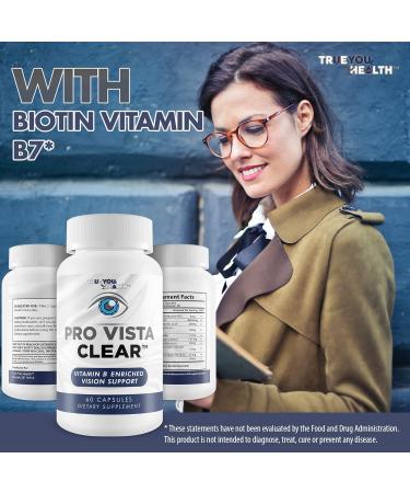 Pro Vista Clear for Eyes - Vitamin B Enriched Vision Support - Our Best Pro Vista Clear Vision Formula Proprietarily Formulated to Naturally Support Eye Health - Vitamin & Mineral Formula - Buy Online on GoSupps.com