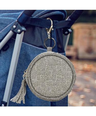 Masexi Pacifier Bag - Dark Gray Pacifier-Trailer Pod with Closure | Holds 2 Pacifiers | Easy Attachment to Diaper Bag or Handbag | Perfect for Travel & Storage - Buy Online on GoSupps.com