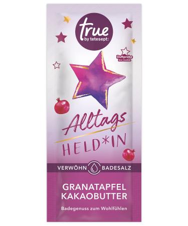 Merz Consumer Care true by tetesept everyday sheld * in pampering bath salt vegan bath additive smells of pomegranate and cocoa butter soothing bath pleasure with caring formula 1 x 50 g