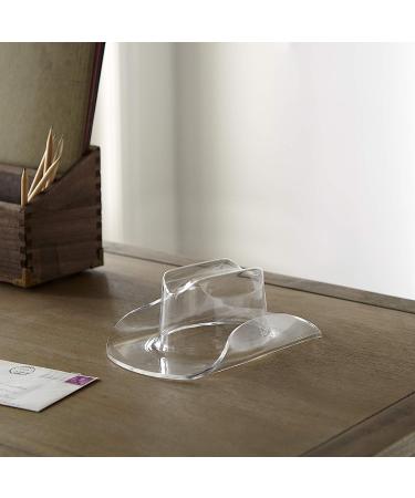 Huang Acrylic Small Cowboy Hat - Versatile Home Decor and Chip & Dip Serving Bowl | Ideal for Dining, Hosting | Durable Construction, Easy to Clean - Premium Clear Acrylic - Buy Online on GoSupps.com