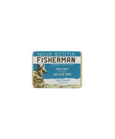 Hand Poured Soap with Organic Shea Butter and Nova Scotia Sea Kelp Vegan Friendly No Artificial Ingredients Plant-Based Body Care (Sea Salt 4.8 oz)