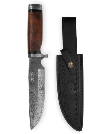 Perkin Damascus Hunting Knife with Sheath - Premium Hunting Knife for Outdoor Adventures - Model 2213 - Buy Online on GoSupps.com