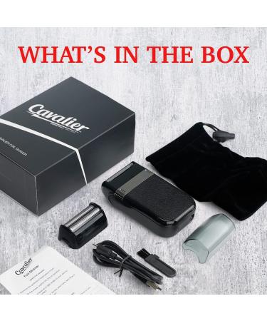 Cavalier Foil Trimmer - Electric Twin Blade Shaver for Men | Rechargeable Cordless Razor for Beard Stubble & Mustache | Portable Trimming Solution - Buy Online on GoSupps.com