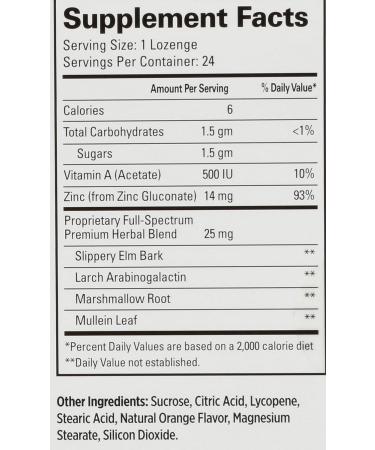 Quantum Therazinc Orange Lozenges - 24 Count, 0.5 Unit - Buy Online on GoSupps.com