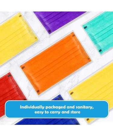 60PCS Disposable Face Mask Unisex Fashion Covering 4-Layer | Individually Sealed Skin-Friendly Breathable Comfort | 6 Solid Colors | Men Women - Buy Online on GoSupps.com