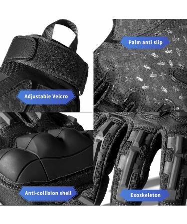 TBusingoto Tactical Gloves for Men - Touchscreen Motorcycle & Outdoor Gloves for Airsoft Paintball Hunting Climbing - Black - Buy Online on GoSupps.com