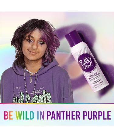Punky Temporary Hair Color Spray-On Panther Purple Non-Damaging Instant Hair Dye No Bleaching Needed Non-Sticky Washable and Leaves No Residue 3.5 oz 1 Pack 3.5 Ounce (Pack of 1) Panther Purple - Buy Online on GoSupps.com