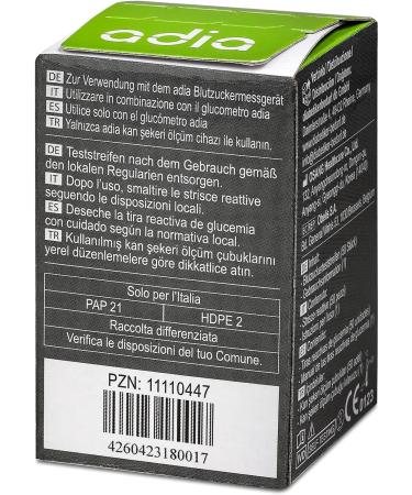 Adia Blood Glucose Test Strips - 50 Pieces | Affordable & Easy Blood Sugar Control for Diabetes Management - Buy Online on GoSupps.com