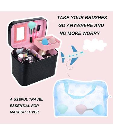 Silicone Makeup Brush Covers - 3 Pack Reusable Brush Organizers for Travel - Dustproof Brush Protectors in Pink, Blue, Green - Buy Online on GoSupps.com