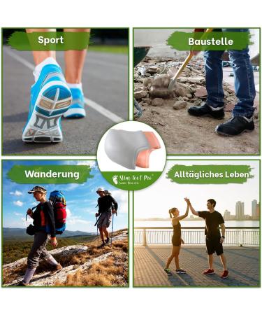 Silicone Transparent Heel Protectors 2 Pairs for Men & Women | Foot Pain Relief & Shoe Protection | Ideal for Dry Damaged Feet - Buy Online on GoSupps.com