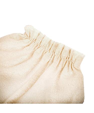 Raw Silk Garshana Gloves for Women | Ayurvedic Massaging Mitts for Lymphatic Drainage | Dry Massage Brush for Acne, Scars, Cellulite & Toxin Removal - Buy Online on GoSupps.com