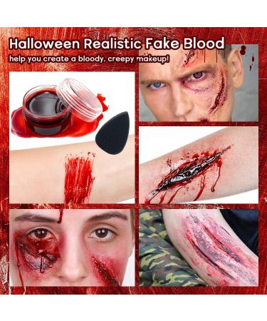 VIOLA HOUSE Halloween Special Effects Makeup Kit - 7 Colours, Bruise Wound Face Body Paint, Scar Wax, Scar Oil, Liquid Latex, Fake Blood + Tools - Buy Online on GoSupps.com