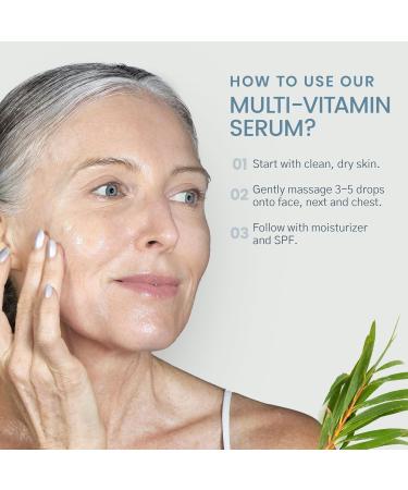Buy MULTI-VITAMIN Day & Night Serum Vitamins A B3 B5 B6 C & E Niacinamide Antioxidant Serum for Radiant Skin - 30 ml - Buy Online on GoSupps.com