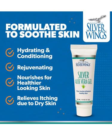 Natural Path Silver Wings 200ppm Silver with Aloe Vera Gel - Soothing Skin Care for Radiant Skin | 0.75 oz - Shop Now - Buy Online on GoSupps.com