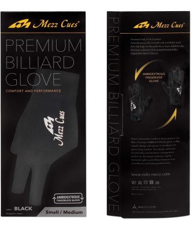 MEZZ Premium Billiard Glove - Large/X-Large Black | Fits Either Hand | Best Quality Glove for Pool and Billiards - Buy Online on GoSupps.com