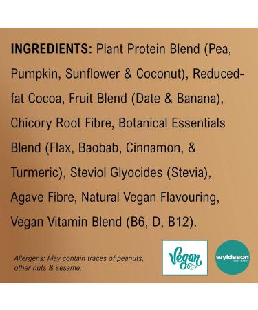 EarthChamp Vegan Protein Powder (2kg) - Plant Based Chocolate Shake - 56 Servings - Dairy & Lactose Free - Wyldsson - Choc 2 kg - Buy Online on GoSupps.com