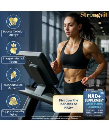 StrongVit Cortisol & NAD Supplement Bundle New Formula (120 Capsules) - Buy Online on GoSupps.com