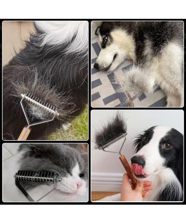 Onebarleycorn Coat King Dog & Cat Brush - Underwool Trimmer for Effortless Grooming | 14 Blades (L: 184mm x 88mm) | International Shipping - Buy Online on GoSupps.com