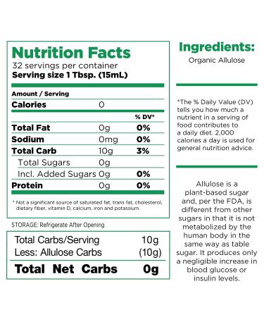 Buy RxSugar Organic Liquid Sugar 16 oz - All-Natural Sweetener - Buy Online on GoSupps.com