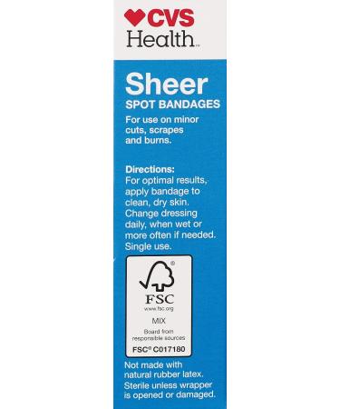 CVS Health Sheer Bandages - Spot Treatment | Buy Online - Buy Online on GoSupps.com