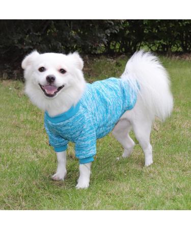 Shop Hualisiji Blue Fleece Dog Sweater - Warm Lightweight & Soft Texture Elastic Fit for Ultimate Comfort | International Shipping Available - Buy Online on GoSupps.com