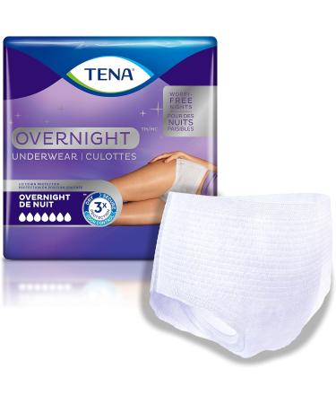 Tena Incontinence Underwear for Overnight Unisex Large 11 Count Large 11 count Solid - Buy Online on GoSupps.com